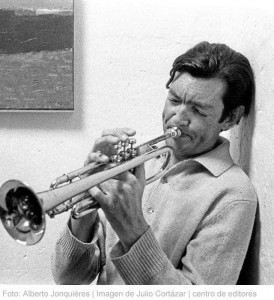 Julio-Cortazar-playing-trumpet-274x300